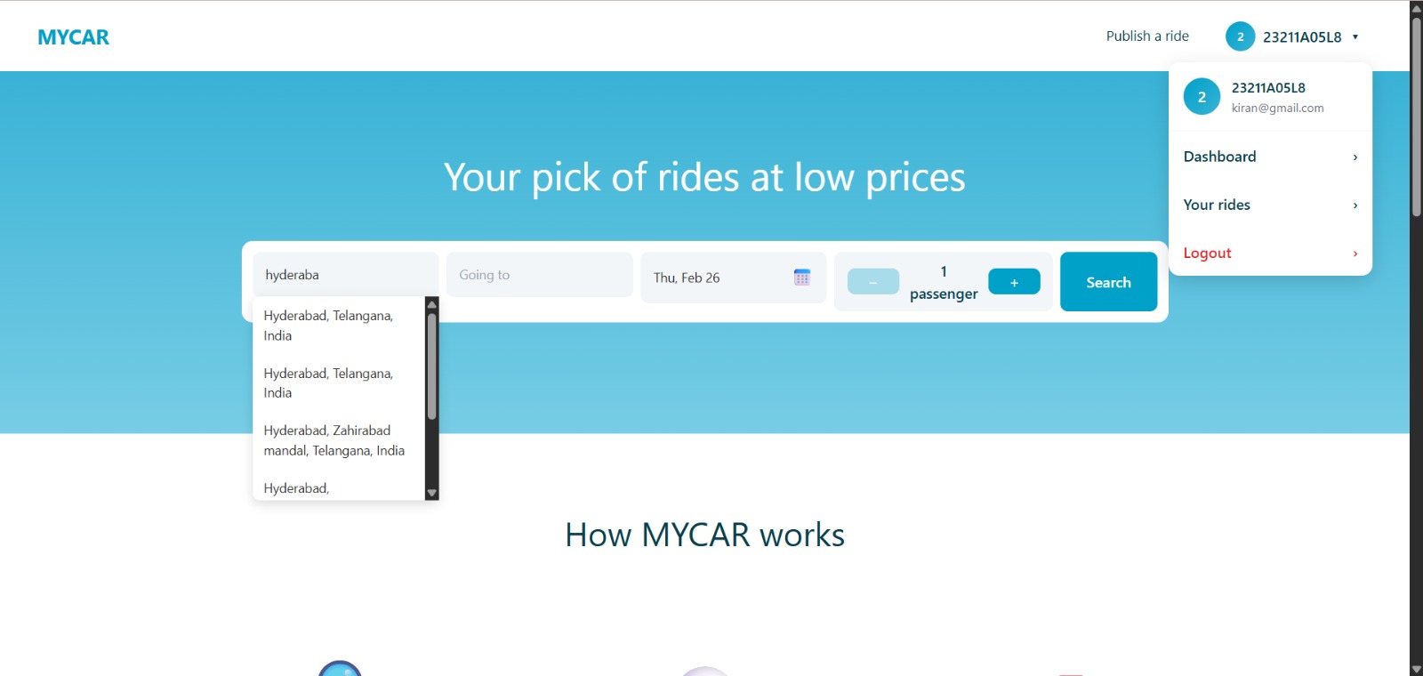 GoTogether car pooling platform preview image
